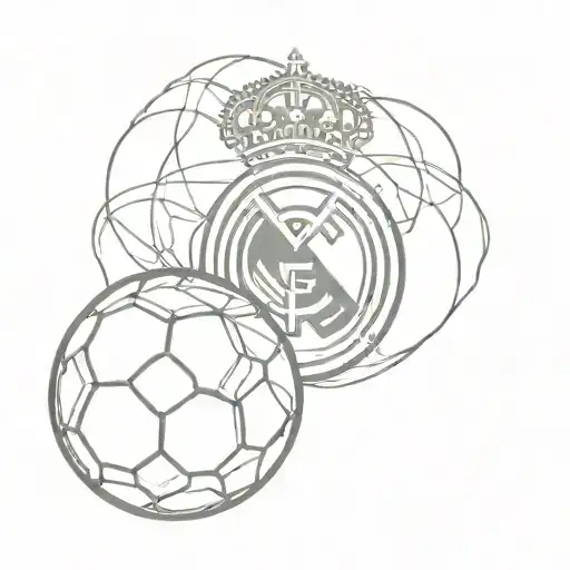 Real Madrid And Ball Football