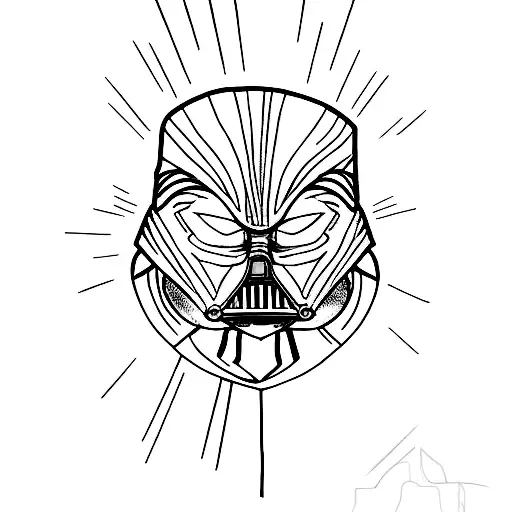 Anakin Skywalker Dark Side Holding Red Lightsaber