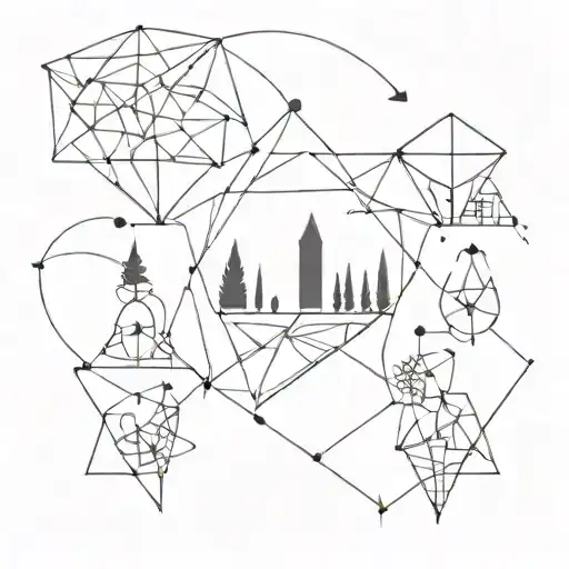 Abstract Geometric Shapes Representing Each Family Member