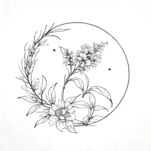Moon And Lavender And A