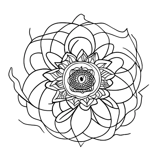 Lotus Flower In A Teardrop