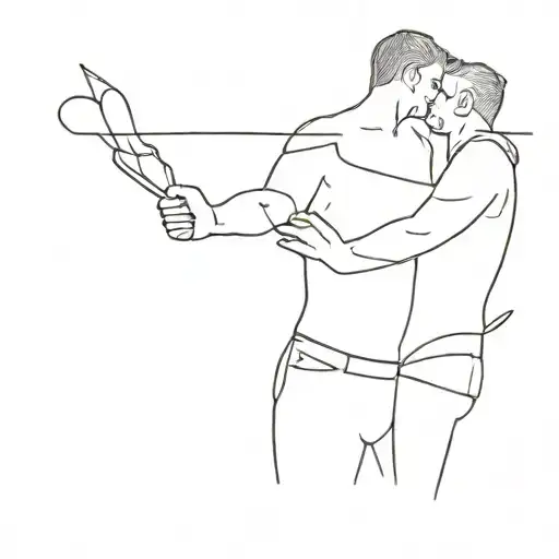 Gay Couple Tattoo Design