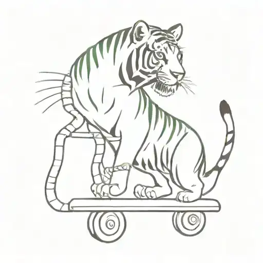 Tiger Riding Razer Gogo Pogo Stick