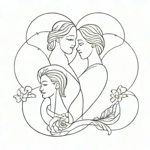 Mom Dad And Sister Symbolic