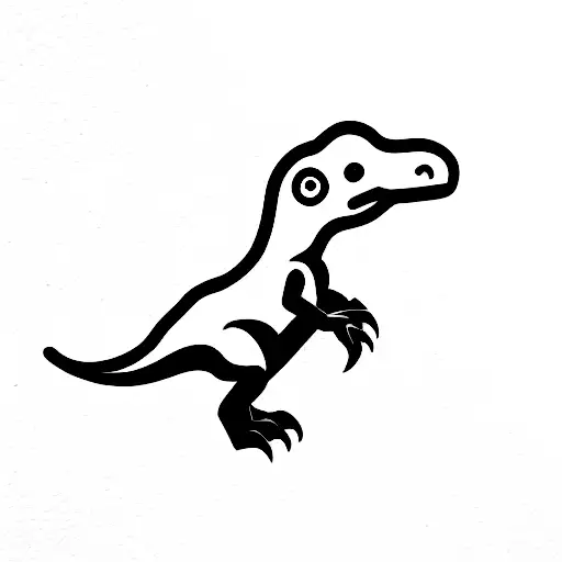 Tiny Dinosaur With Knife