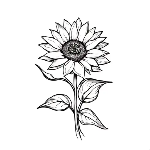 Water Lily And Sunflower