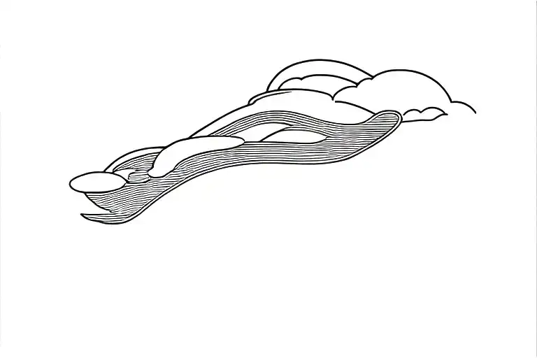 Long Cloud Which Very Vaguely Resembles A Car