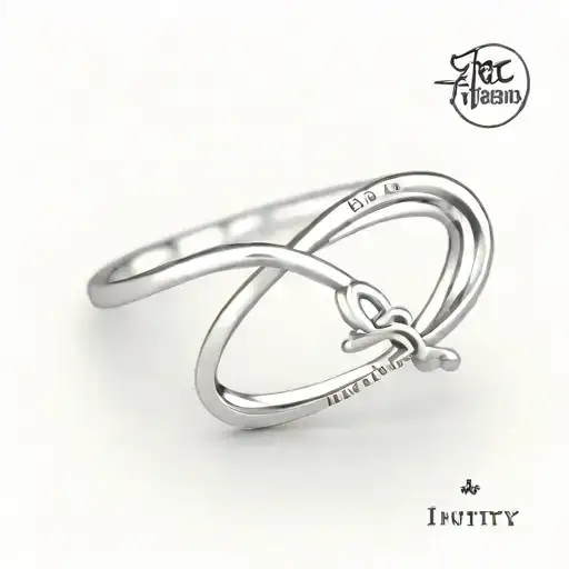 The Korean Word For Family Inside An Infinity Ring