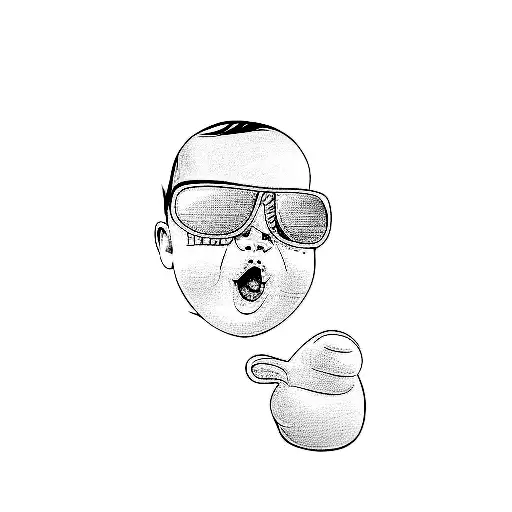 A Baby Wearing Sunglasses