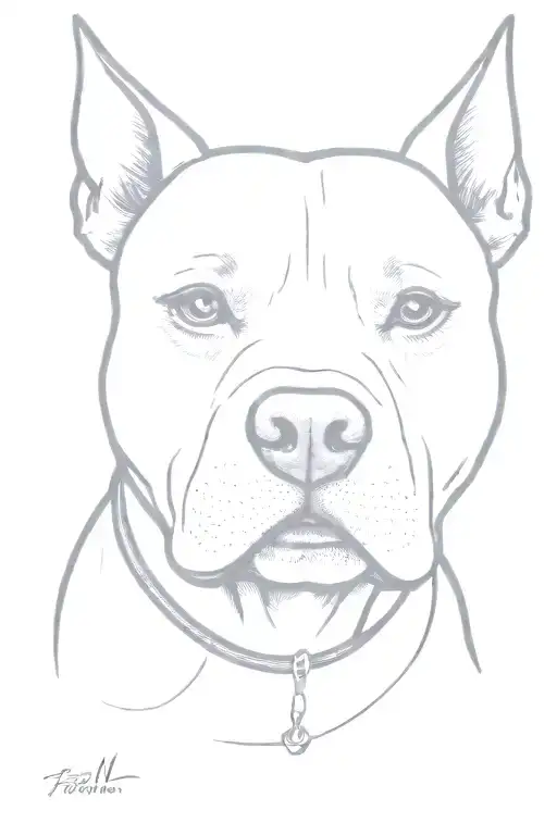 A Pitbull With The Words To Kill Or Be Killed Underneath As A Memorial