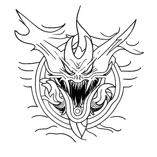 Dragon Head Breathing Fire