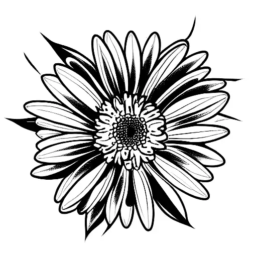 Colorful Crazy Daisies In A Vase