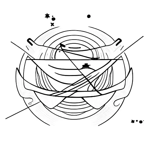 Planets Hanging With Strings Attached To Hand Smoke In The Background