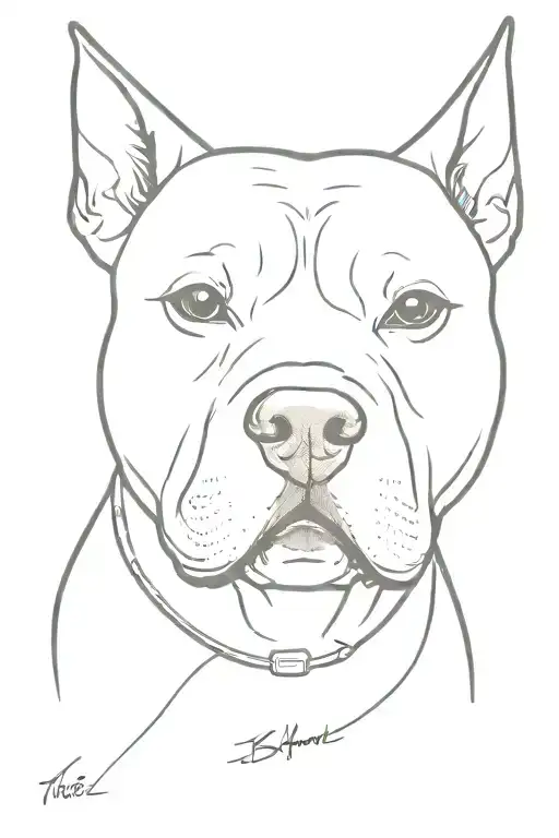 A Pitbull With The Words To Kill Or Be Killed Underneath As A Memorial