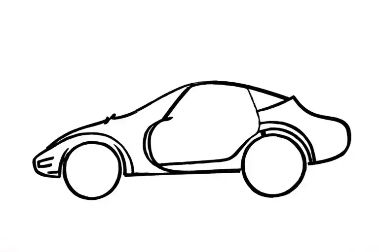 Long Cloud Shaped As Car