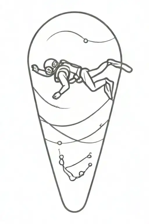 Scuba Diver Swimming