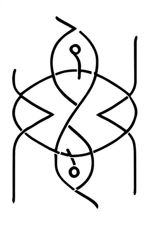Hormone Therapy Symbol Intertwined