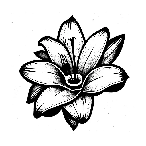 Lily Flower With Heart