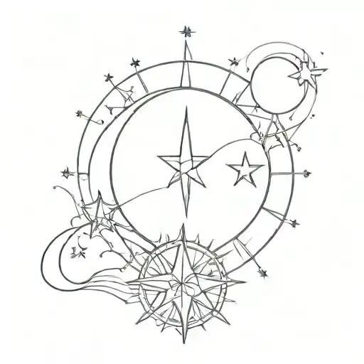 Sun And Moon And Star