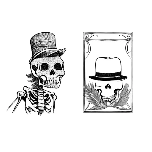A Skeleton With A Hat