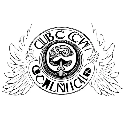 Club America Logo Incorporated With An Eagle