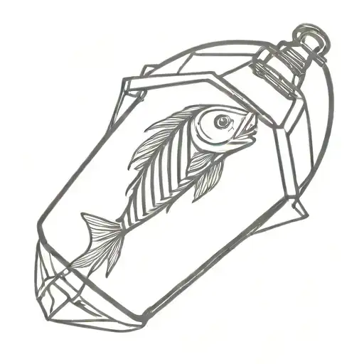Lantern Fish Skeleton