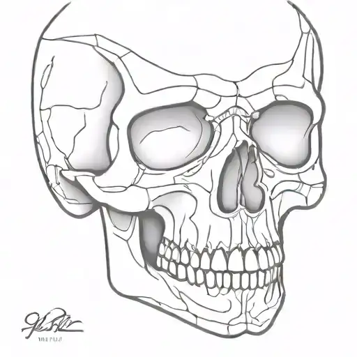 Front Skull Jaw Open