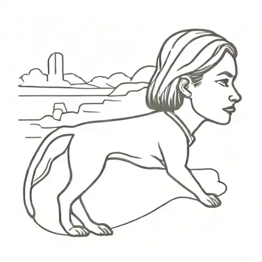 A Girl Who Loves To Travel With Her Beagle Dog