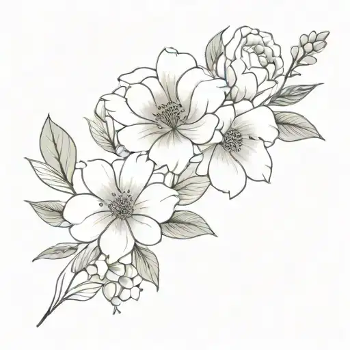 Birth Flower Bouquet February March July November