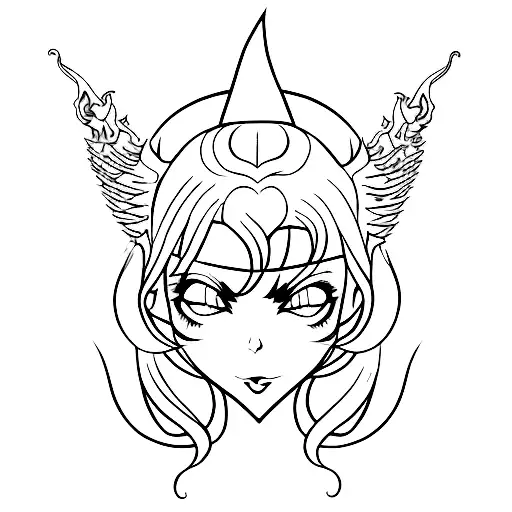 Evil Girl Satan Cute