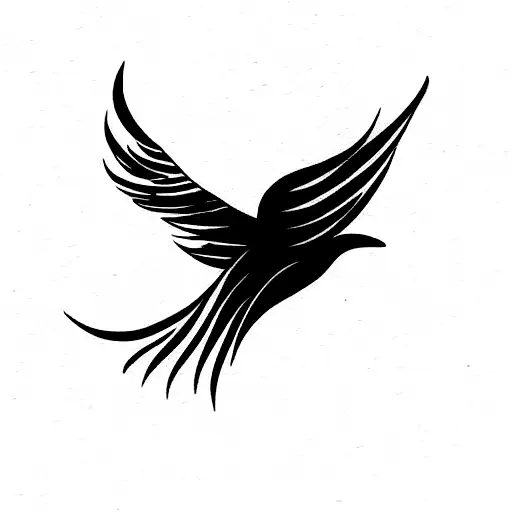 Vertical Bird Flying