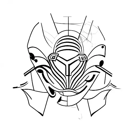 A Minimalist Tattoo Of A Dancing Silhouette With F1 Race Cars In The Background