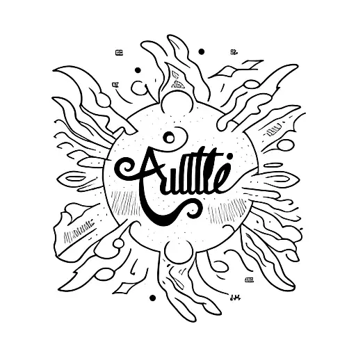 Saulite In Writing But Replace The A With A Sun