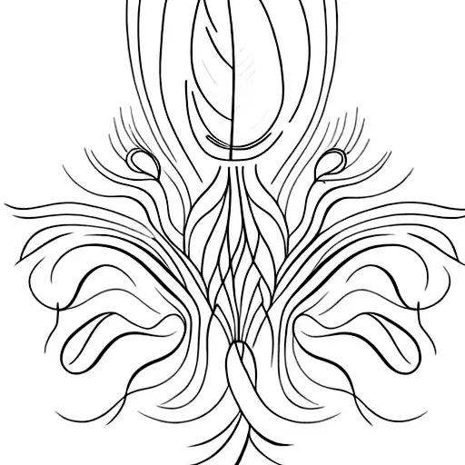 A Minimalist Tattoo Of A Feather Turning Into A Flock Of Birds