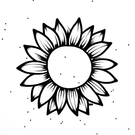 Sunflower And A Breast Cancer Ribbon