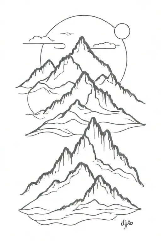 Travelling And Mountain Range