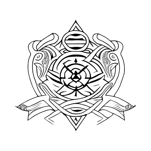 Dagger With Self Love Symbol