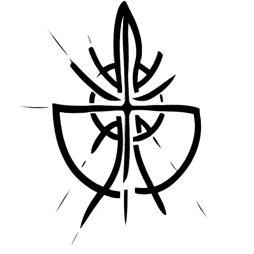 Celtic Cross Outline