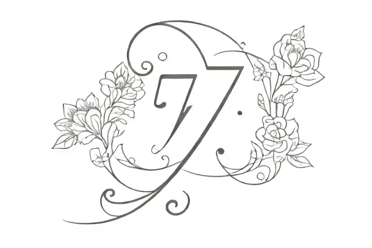 Semicolon & 7 Number