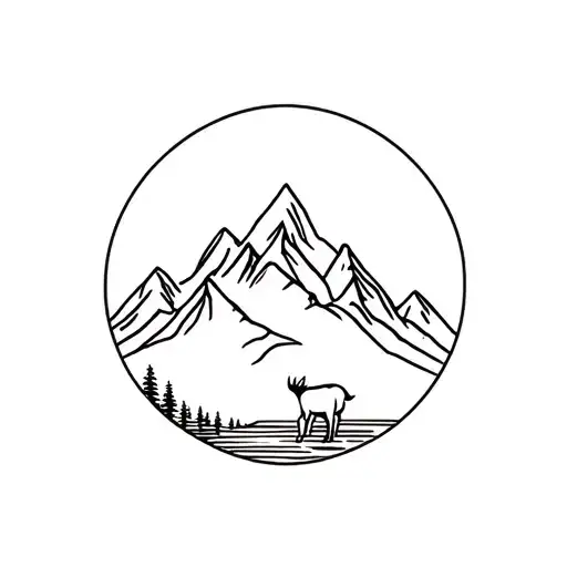 Mountains Nature Elk