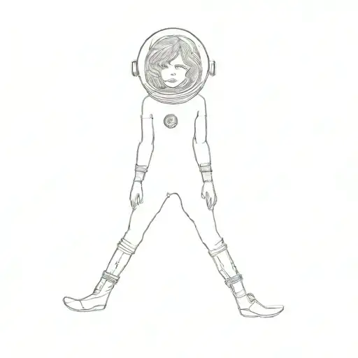 A Woman In A Space Suit