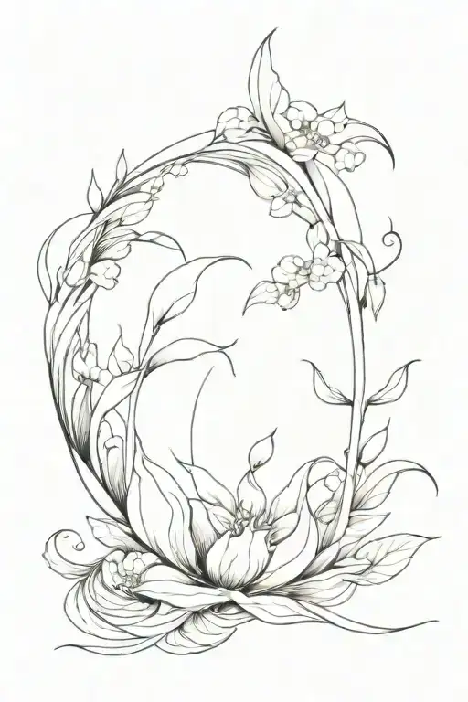 Suminagashi Tattoo Arm Full Cover