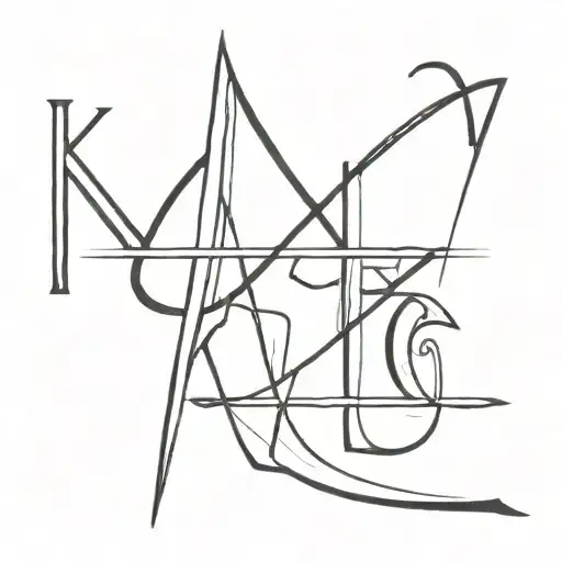 The Letters Kls In A Christian Theme