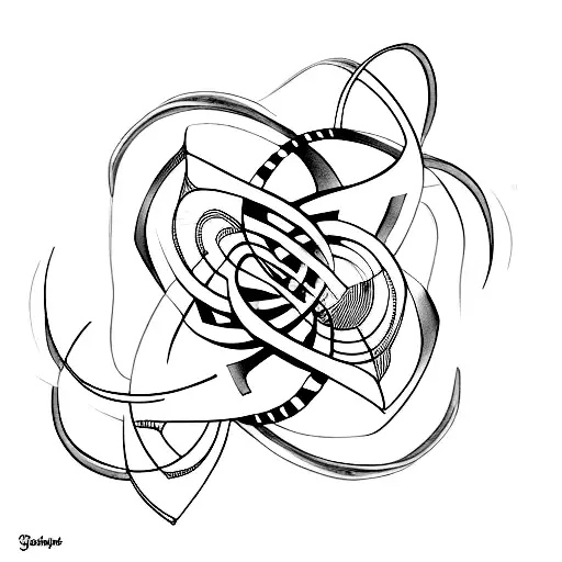 Music Travel And Book In Infinity Symbol Tatoo