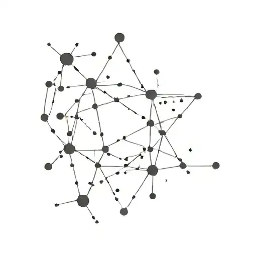 A Cancer Sign With Its Star Constellation Made