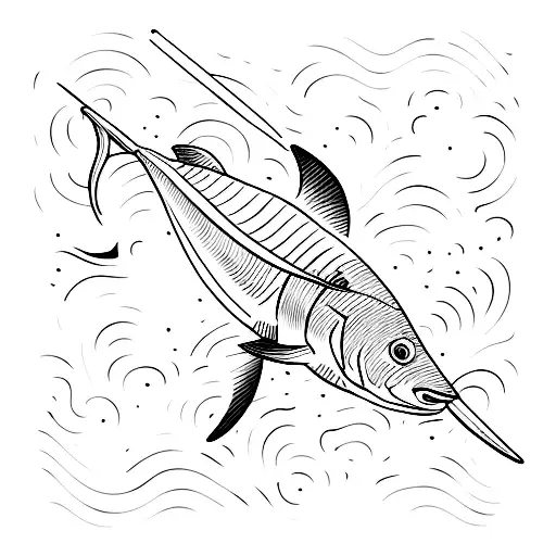 Swordfish With Anchor