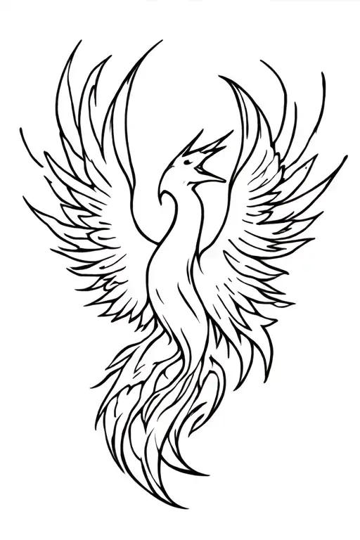 Phoenix Burning Into Ashes Fine Line