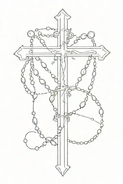Easy Cross With Rosary
