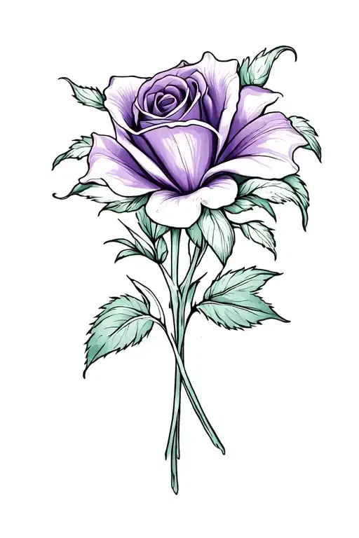 Rose Lilly Violet Bouquet