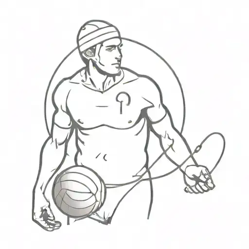 A Water Polo Player With A Stethoscope